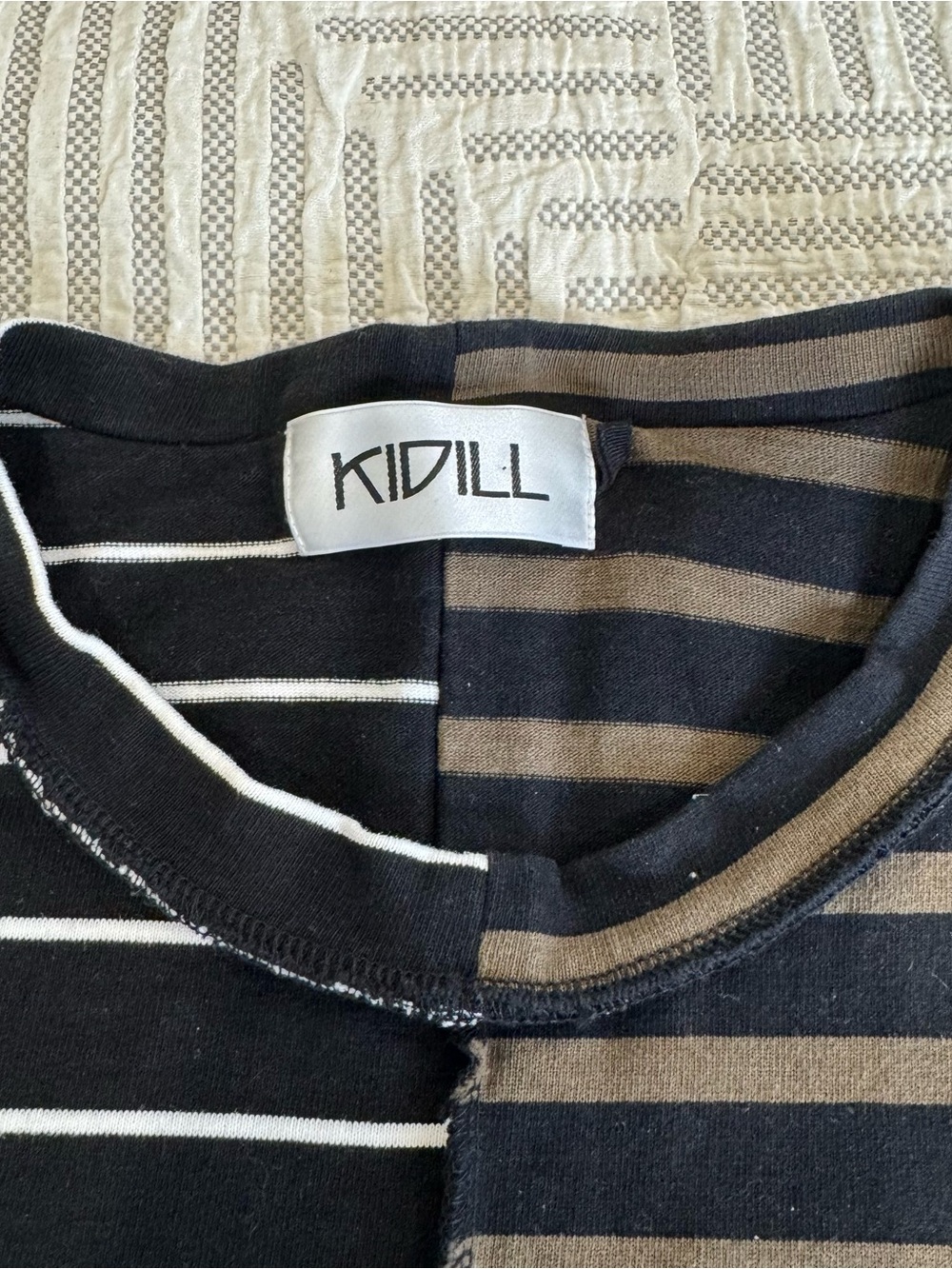 KIDILL Chaos Border Oversized T-Shirt | Japan Punk Streetwear | Men’s L/XL NWOT - Picture 3 of 13